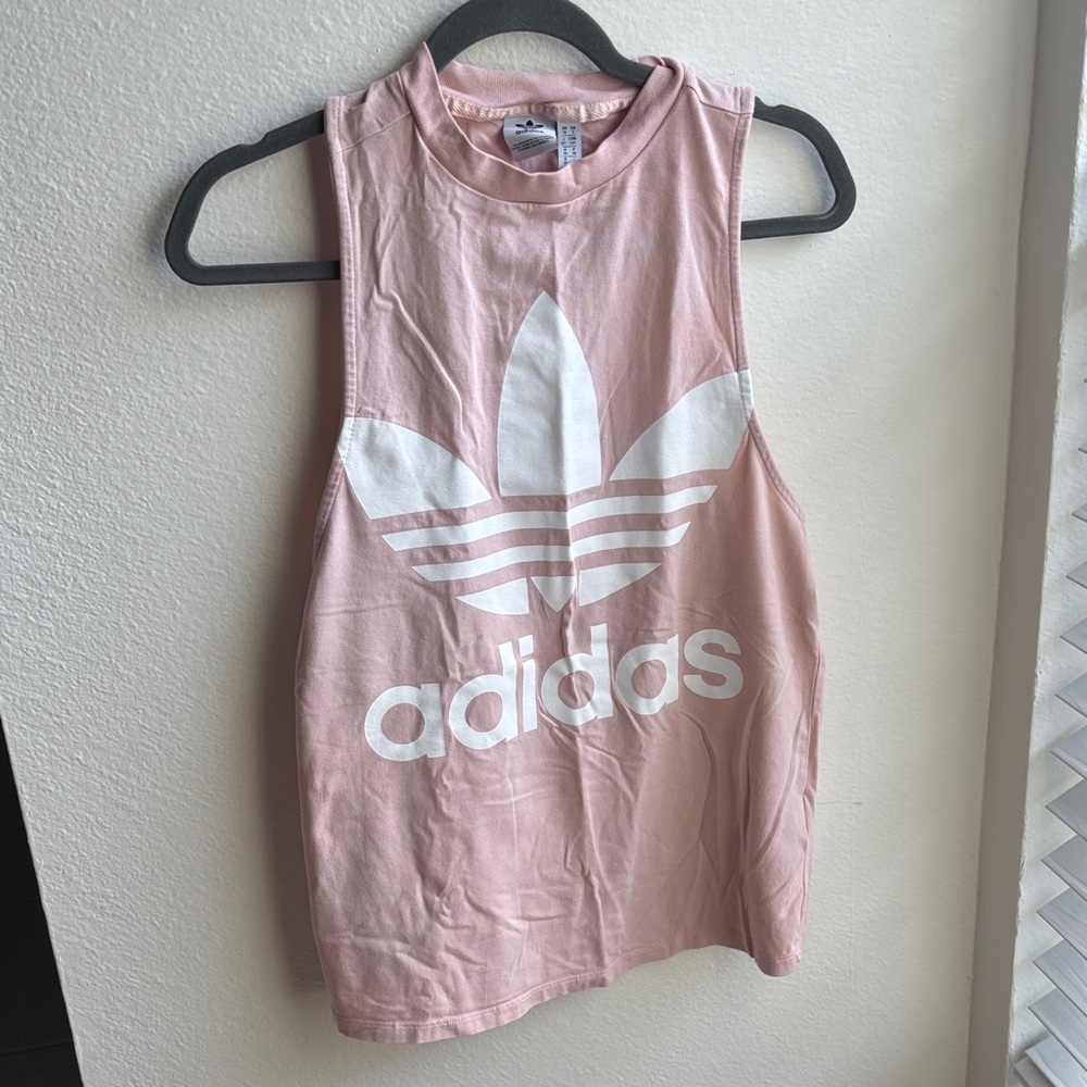 adidas Pink Trefoil Sleeveless Tank